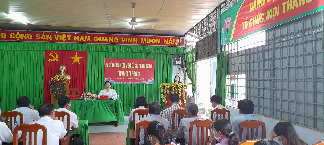 Đại biểu Quốc hội đơn vị bầu cử số 2, tỉnh Đồng Tháp: Tiếp xúc cử tri Phường 6, thành phố Cao Lãnh